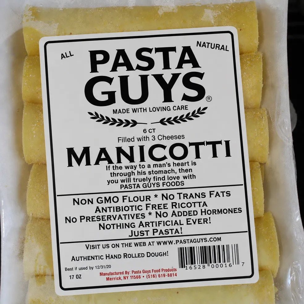 Pasta Guys manicotti